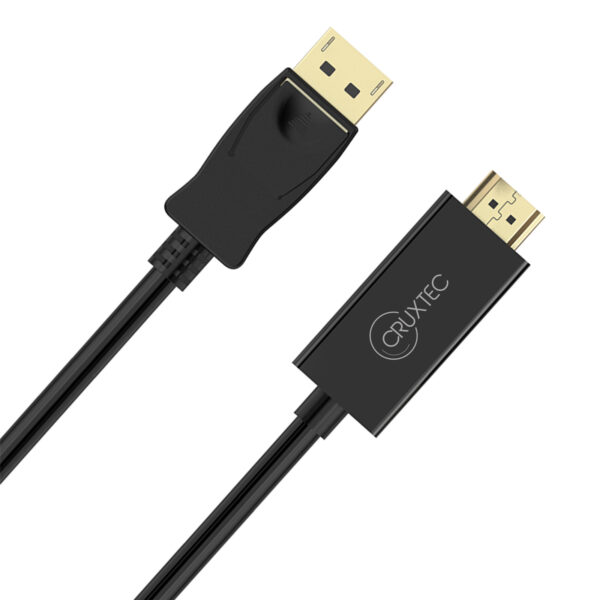 Cruxtec 1m DisplayPort to HDMI Cable -- 4K/30hz - NZ DEPOT