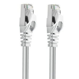 Cruxtec 3m Cat7 Ethernet Cable White Color 10Gb SFTP Triple Shielding Oxygen Free Copper Conductor Gold plated RJ45 Connectors with Nickel plated Copper Shell Fluke Test Passed NZDEPOT 1