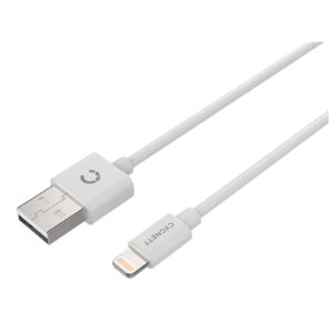 Cygnett CY2723PCCSL Essentials Lightning to USB-A Cable 1M - Whitestays on tight Ergonomic design with grip points on sides - NZ DEPOT