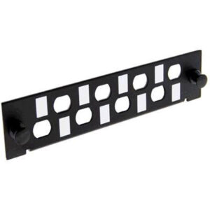 DYNAMIX ST Simplex FC Simplex 8 Port Plate Unloaded 2 Tier Screwless Design Black Colour. Fo NZDEPOT