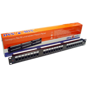 Dynamix 16 Port Cat5e UTP Patch Panel T568A T568B Wiring 1RU 110 termination NZDEPOT 1