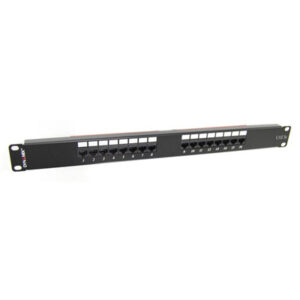 Dynamix PP-C5E-16 16 Port Cat5e UTP Patch Panel T568A & T568B Wiring - 1RU - 110 termination > Networking > Racks & Cabinets > Patch Panels - NZ DEPOT