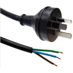 Dynamix C-PB3C10-4 4M 3 core 1mm Bare Wire to 3 Pin Power Plug 10Amp Options... - NZ DEPOT