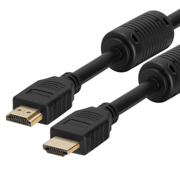 Dynamix C-HDMI2FL-10F 10m HDMI High Speed Flexi Lock Cable with Ethernet - Max Res:4K2K30Hz - Supports ARC and 3D - Ferrite Core at each end of cable - NZ DEPOT