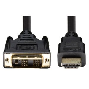 Dynamix C-HDMIDVI-3 3m HDMI Male to DVI-D Male (18+1) Cable. Single Link Max Res: 1080p 60Hz