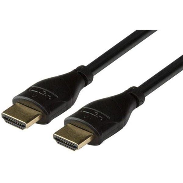 Dynamix C-HDMIHSE-5 5m HDMI 10Gbs Slimline High-Speed Cable with Ethernet - Max Res: 4K2K24/30Hz (3840x2160) 8 Audio channels - 8bit colour depth - Supports CEC