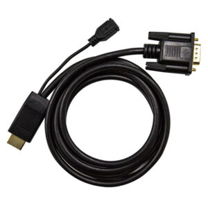 Dynamix C HDMIVGA 2M 2m HDMI to VGA Cable Includes Micro USB Female Optional Power No HDCP DMI 1.4 Max Res 1080p60Hz 1920x1080 Directional cable NZDEPOT - NZ DEPOT