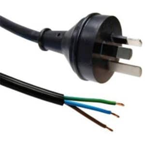 Dynamix C PB3C10 3 3M 3 Pin Plug to Bare End 3 Core 1mm Cable Black Colour SAA Approved NZDEPOT - NZ DEPOT