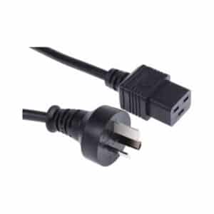 Dynamix C-PC15A 2M Power Cord - 15 Amp Rated 3 pins MALE to 3 pin C19 "square" FEMALE SAA approved AU/NZ - NZ DEPOT