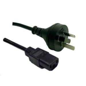 Dynamix C POWERC BULK 1.8M 3 Pin Plug to IEC Female Plug 10A SAA Approved Power Cord 1.0mm copper core. Packaging Clear Poly Bag BLACK Colour. NZDEPOT - NZ DEPOT
