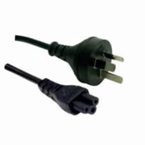 Dynamix C-POWERNC bulk packed 2M 3pin to Clover Shaped Female Connector 7.5A. SAA Approved Power Cord. - NZ DEPOT