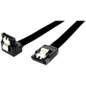 Dynamix C SATA3 R 50cm Right Angled SATA 6Gbs Data Cable with Latch. Black Colour NZDEPOT - NZ DEPOT