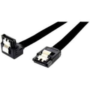 Dynamix C SATA3 R100 1M Right Angled SATA 6Gbs Data Cable with Latch. Black Colour NZDEPOT - NZ DEPOT