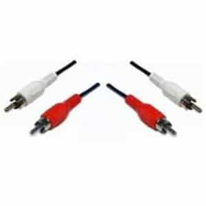 Dynamix CA-2RCA-5 5M RCA Audio Cable - 2 x RCA Plugs to 2 x RCA Plugs Coloured Red and White - NZ DEPOT