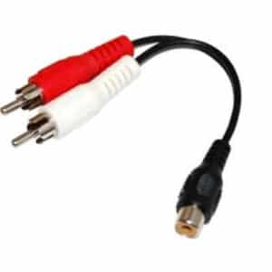 Dynamix CA RCAS 05 150mm Dual RCA Male to RCA Female Cable NZDEPOT - NZ DEPOT