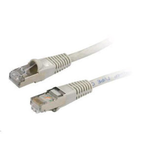 DYNAMIX PL-AUGS-1 1m Cat6A S/FTP Beige Slimline Shielded 10G Patch Lead. 26AWG (Cat6 Augmented) 500MHz with Gold Plate Connectors. - NZ DEPOT