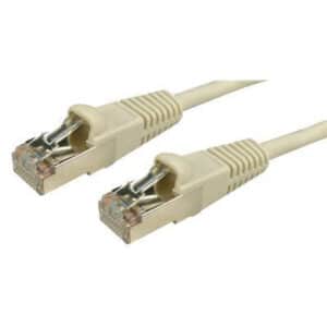 Dynamix 10m Cat6 Beige STP Patch Lead (T568A Specification) 26AWG Slimline Snagless Moulding.Shielded RJ45 with 50µ Inch Gold Plate Connectors. - NZ DEPOT