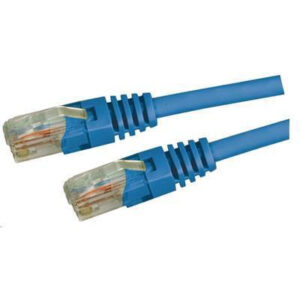 DYNAMIX 10m Cat5e Blue UTP Patch Lead (T568A Specification) 100MHz 24AWG Slimline Moulding & Latch Down Plug with RJ45 Unshielded Gold Plated Connectors. - NZ DEPOT