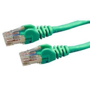 DYNAMIX 0.3m Cat6 Green UTP Patch Lead (T568A Specification) 250MHz 24AWG Slimline Snagless Moulding. RJ45 Unshielded Connector with 50µ Inch Gold Plate. - NZ DEPOT
