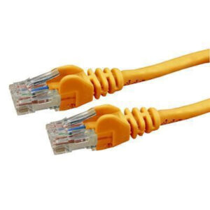 DYNAMIX 0.5m Cat6 Orange UTP Patch Lead (T568A Specification) 250MHz 24AWG Slimline Snagless Moulding. RJ45 Unshielded Connector with 50µ Inch Gold Plate. - NZ DEPOT