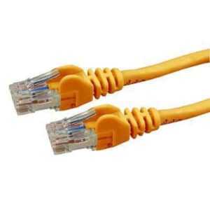 Dynamix 5m Cat6 Orange UTP Patch Lead (T568A Specification) 250MHz 24AWG Slimline Snagless Moulding.RJ45 Unshielded Connector with 50µ Inch Gold Plate. - NZ DEPOT