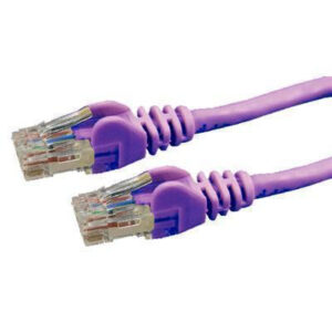 DYNAMIX 10m Cat6 Purple UTP Patch Lead (T568A Specification) 250MHz 24AWG Slimline Snagless Moulding. RJ45 Unshielded Connector with 50µ Inch Gold Plate. - NZ DEPOT
