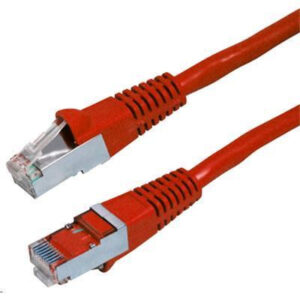 Dynamix PLR-AUGS-15 15m Cat6A S/FTP Red Slimline Shielded 10G Patch Lead. 26AWG (Cat6 Augmented)500MHz with Gold Plate Connectors. MID-YEAR CLEARANCE - Up to 30% OFF - NZ DEPOT
