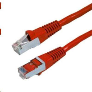 DYNAMIX PLR-AUGS-7H 7.5m Cat6A S/FTP Red Slimline Shielded 10G Patch Lead. 26AWG (Cat6 Augmented) 500MHz with Gold Plate Connectors. - NZ DEPOT
