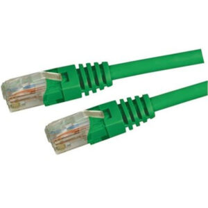 DYNAMIX 1.25m Cat6A S/FTP Green Ultra-Slim Shielded 10G Patch Lead (34AWG) with RJ45 Gold Plated Connectors. Supports PoE IEEE 802.3af (15.4W) & at (30W) - NZ DEPOT