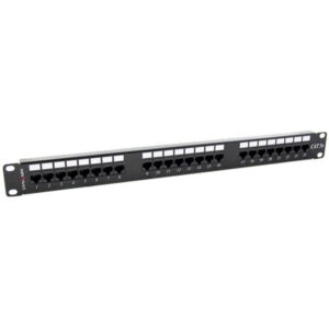 Dynamix PP C5E 24 24 Port 19 Cat5e UTP Patch Panel T568A T568B Wiring 1RU 110x Terminations NZDEPOT