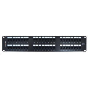 Dynamix PP C6 48 48 Port 19 Cat6 UTP Patch Panel T568A T568B Wiring 2RU 110 termination NZDEPOT 1