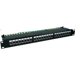 Dynamix PP C6S 24 24 Port Cat6 Shielded Patch Panel 19 T568A T568B Wiring 1RU 110x Termination NZDEPOT