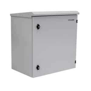 Dynamix RODW12 600 12RU Outdoor Wall Mount Cabinet 600x600x533mm. IP65 rated. Lockable front door. No fans or filters. NZDEPOT