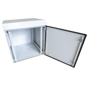 Dynamix RODW18 400 18RU Outdoor Wall Mount Cabinet 600x400x800mm. IP65 rated. Lockable front door. No fans or filters. NZDEPOT