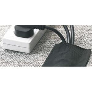 Dynamix VCC100 25 25M Hook and Loop Carpet Cable Cover. 100mm Wide. Black Colour. carpet wrap NZDEPOT 1