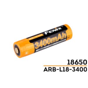 Fenix 18650 Li-ion Battery ARB-L18-3400 Rechargeable Battery Button-Top