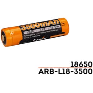 Fenix 18650 Li-ion Battery ARB-L18-3500 Rechargable Battery Button-Top