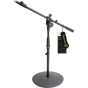 GRAVITY GMS2222B SHORT MIC STAND ROUND BASE - NZ DEPOT