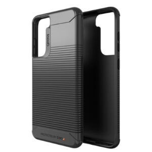 Gear4 Galaxy S21 FE 2022 Havana Case Black Slim Lightweight Design with D3O protected top bottom and corners Antimicrobial Treatment NZDEPOT - NZ DEPOT