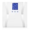 Glass LCD Digital Body Fat Scale Bathroom Electronic Gym Water Weighing Scales White, home & living > bathroom > bathroom accessories > bathroom scales, , , , ,  - NZ DEPOT 1