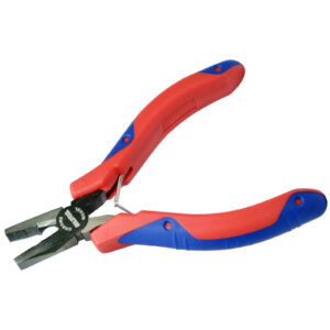 Goldtool Precision Plier 130mm Polished CRV Combination Double Leaf Springs Rubber Easy Grip Handles for Greater Comfort RedBlue Colour Handles NZDEPOT - NZ DEPOT