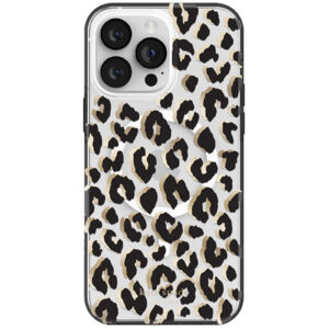 Kate Spade New York iPhone 14 Pro Max (6.7") Protective Hardshell MagSafe Case - City Leopard Black - NZ DEPOT