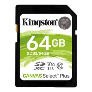Kingston 64GB SDHC Canvas Select CL10 UHS-I