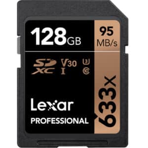 Lexar Professional 128GB SDXC U1 633x up to 95MBs read up to 45MBs Write Shoot high quality images and 1080p full HD NZDEPOT - NZ DEPOT