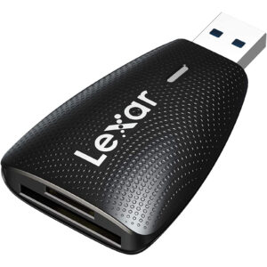 Lexar Professional USB 3.1 Dual-Slot Card Reader for UHS-I and UHS -II SD/SDHC/SDXC. microSD