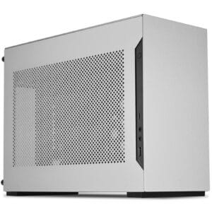 Lian Li A4H2O Silver Mini ITX Gaming Case With PCIE 4 Riser card. Support ITX CPU Cooler Support Upro 55mm. GPU Suports Upto 320mm Front 1XUSB A 1XType C HD Audio SFXSFX L PSU Only. NZDEPOT - NZ DEPOT