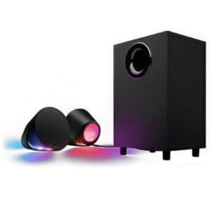 Logitech G560 2.1 LIGHTSYNC PC RGB Gaming Speaker Game Drive RGB Light Integration 240W Peak Powerful Sound dtsX Positional Audio Multiple Connections USB Bluetooth Up to 2 Devices 3.5mm NZDEPOT - NZ DEPOT
