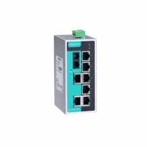 MOXA Industrial switch EDS 208A S SC T 8 port unmanaged Ethernet switches 40 to 75°C operating temperature NZDEPOT - NZ DEPOT