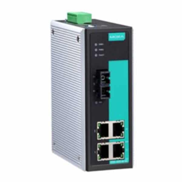 MOXA Industrial switch EDS-305-S-SC 5 port Unmanaged switches with 4X10/100BaseT(X) ports