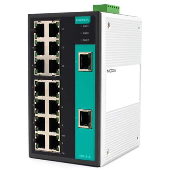 MOXA Industrial switch EDS-316 16 port 16-port unmanaged Ethernet switches